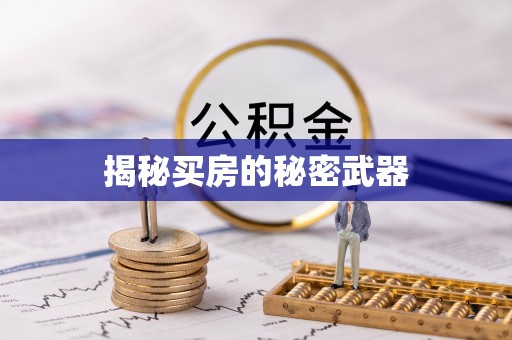 宝应揭秘买房的秘密武器