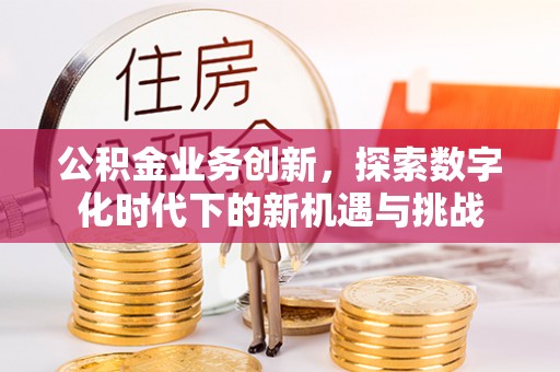 宝应公积金业务创新，探索数字化时代下的新机遇与挑战