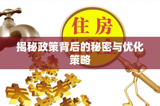 宝应揭秘政策背后的秘密与优化策略
