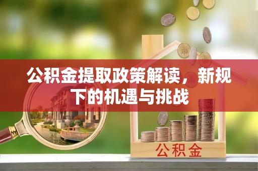 宝应公积金提取政策解读，新规下的机遇与挑战
