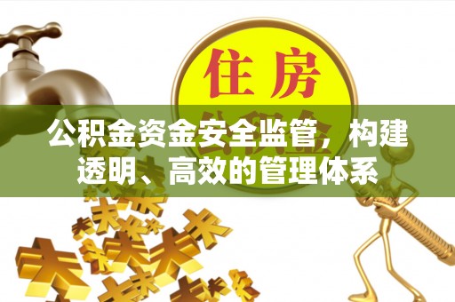 宝应公积金资金安全监管，构建透明、高效的管理体系