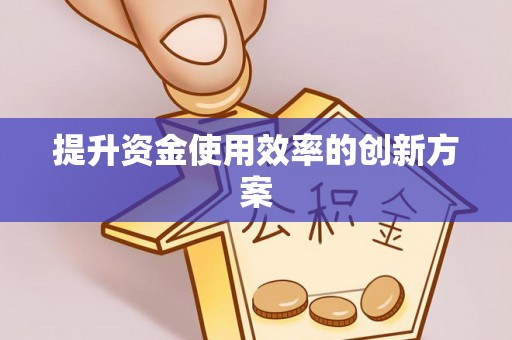 宝应提升资金使用效率的创新方案