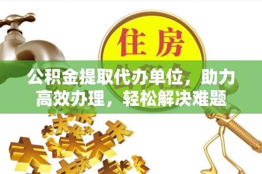 宝应公积金提取代办单位，助力高效办理，轻松解决难题