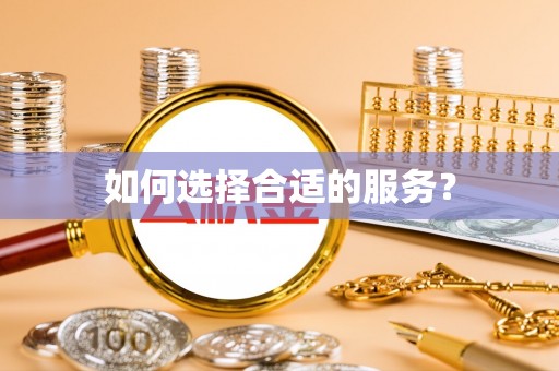 宝应如何选择合适的服务？