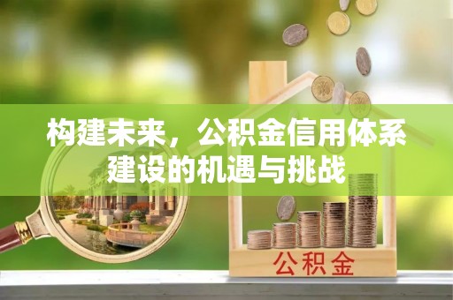 宝应构建未来，公积金信用体系建设的机遇与挑战