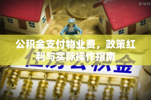 宝应公积金支付物业费，政策红利与实际操作指南