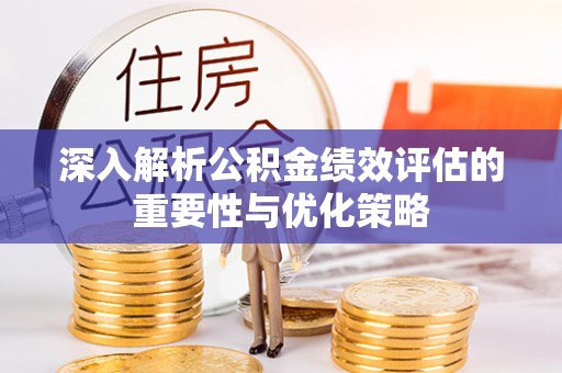 宝应深入解析公积金绩效评估的重要性与优化策略