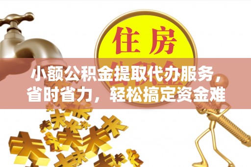 宝应小额公积金提取代办服务，省时省力，轻松搞定资金难题