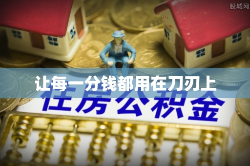 宝应让每一分钱都用在刀刃上