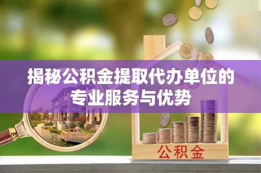 宝应揭秘公积金提取代办单位的专业服务与优势