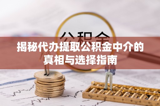 宝应揭秘代办提取公积金中介的真相与选择指南