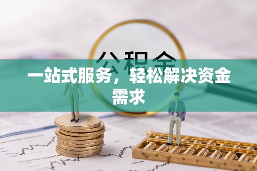宝应一站式服务，轻松解决资金需求